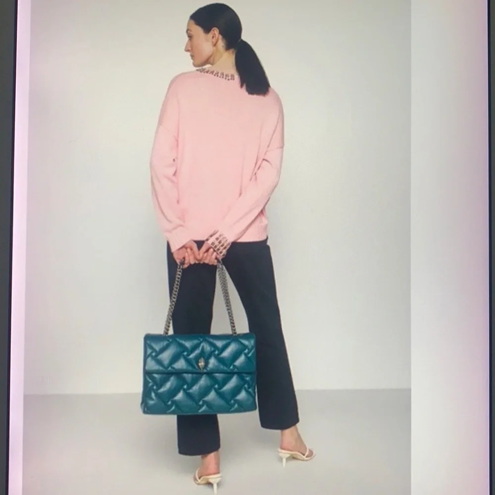 Kurt Geiger London Kensington XXL KENSINGTON  Soft Quilted Leather Shoulder Bag - Picture 6 of 11
